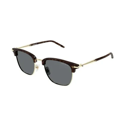 Kính Mát Nam Montblanc MB0242S 009 Màu Xanh Nâu - Kính mắt - Vua Hàng Hiệu