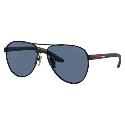 Kính Mát Nam Prada Linea Rossa Sunglasses PS 51YS 1BO06A Matte Black Màu Xanh Đen