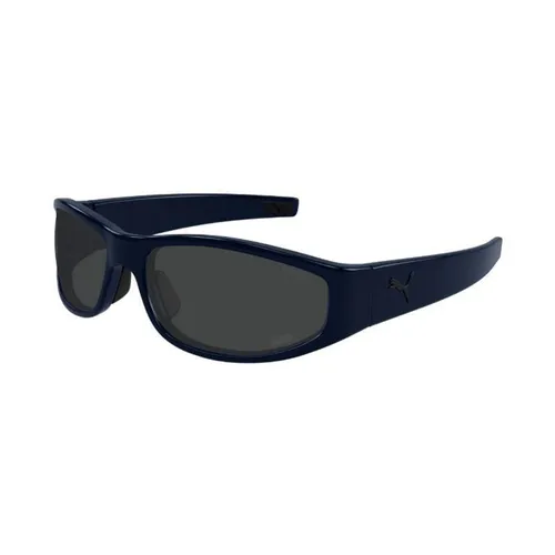 Puma - Kính Mát Nam Puma PU0483S 005 Màu Xanh Dương - Vua Hàng Hiệu
