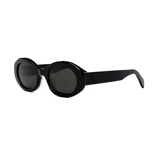 Kính Mát Nữ Celine Triomphe Sunglasses CL40194U 5205A Màu Đen Xám - Kính mắt - Vua Hàng Hiệu