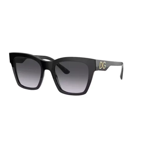 Dolce & Gabbana - Kính Mát Nữ Dolce & Gabbana D&G 0DG4384F 501/8G53 Màu Đen - Vua Hàng Hiệu