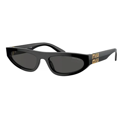 Miu Miu - Kính Mát Nữ Miu Miu 07ZS 1AB5S0 Sunglasses Màu Xám Đen - Vua Hàng Hiệu