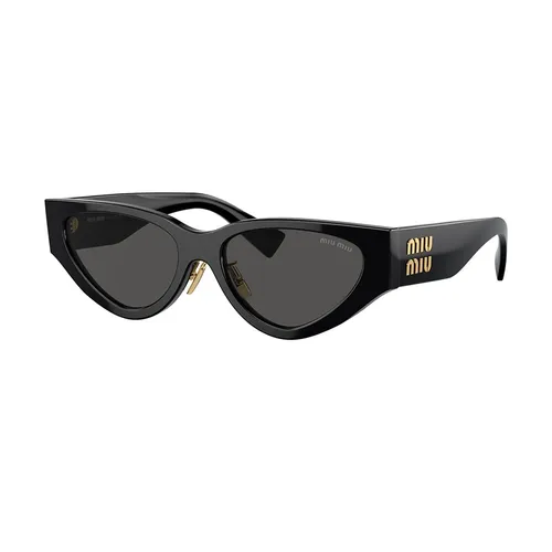 Miu Miu - Kính Mát Nữ Miu Miu 0MU 03ZS 1AB5S0 Sunglasses Màu Đen - Vua Hàng Hiệu
