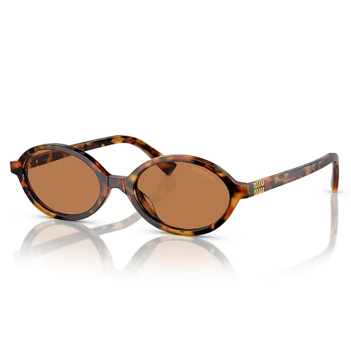 Miu Miu - Kính Mát Nữ Miu Miu 0MU 04ZS 19P2Z1 LIGHT HAVANA BROWN Sunglasses Màu Nâu - Vua Hàng Hiệu