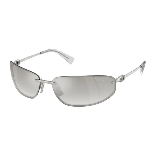 Miu Miu - Kính Mát Nữ Miu Miu 0MU A50S 1BC8H1 Sunglasses Màu Xám - Vua Hàng Hiệu