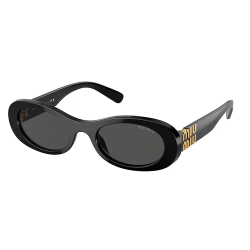 Miu Miu - Kính Mắt Nữ Miu Miu MU 06ZS 1AB5S0 Black Sunglasses Màu Đen - Vua Hàng Hiệu