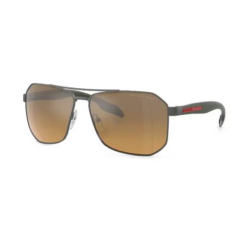 Prada - Kính Mát Nữ Prada Sunglasses 0PS51VS DG174162 Màu Đen Nâu - Vua Hàng Hiệu