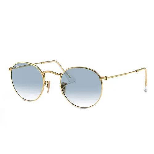 Kính Mát Unisex Rayban Light Blue Gradient Round Sunglasses RB3447N 001/3F 53 Màu Xanh Nhạt