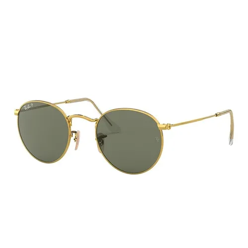 Kính Mát Unisex Rayban Polarized Green Classic G-15 Round Sunglasses RB3447 001/58 50 Màu Xanh Vàng - Kính mắt - Vua Hàng Hiệu