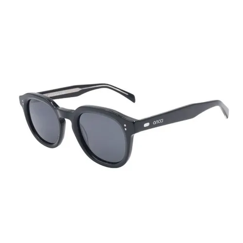 Kính mắt - Kính Mát Unisex Ancci AT8773 C1 Màu Xám/Đen - Vua Hàng Hiệu