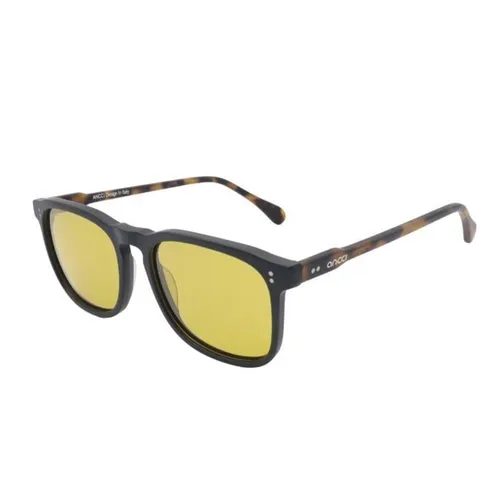 Kính mắt - Kính Mát Unisex Ancci AT8780 C1-1 Sunglasses Màu Havana Vàng - Vua Hàng Hiệu