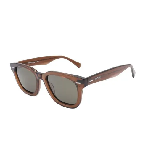 Kính mắt - Kính Mát Unisex Ancci AT8784 C4 Sunglasses Màu Nâu Xám - Vua Hàng Hiệu