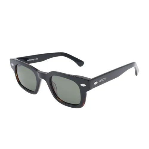 Kính mắt - Kính Mát Unisex Ancci AT8787 C2 Sunglasses Màu Đen Xanh - Vua Hàng Hiệu