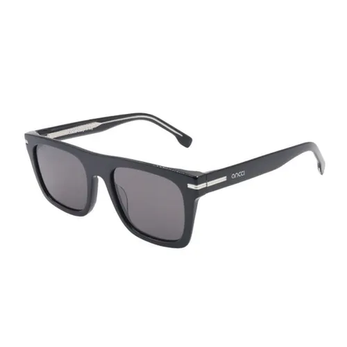 Kính mắt - Kính Mát Unisex Ancci AT8825 C1 Sunglasses Màu Đen Xám - Vua Hàng Hiệu