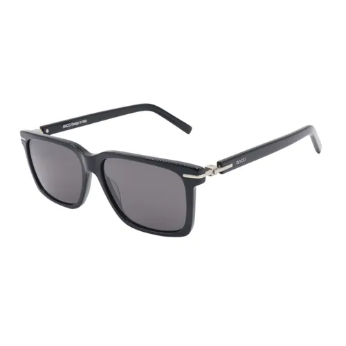 Kính mắt - Kính Mát Unisex Ancci AT8826 C1 Sunglasses Màu Đen Xám - Vua Hàng Hiệu