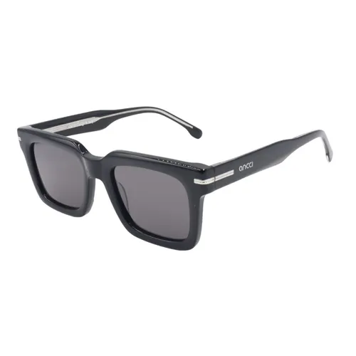 Kính mắt - Kính Mát Unisex Ancci AT8834 C1 Sunglasses Màu Đen Xám - Vua Hàng Hiệu
