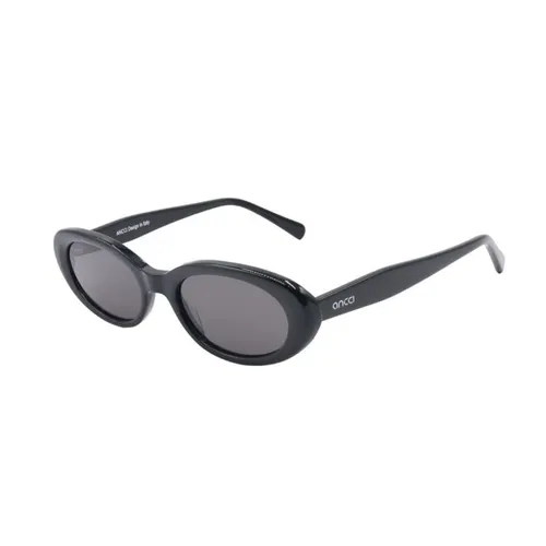 Kính mắt - Kính Mát Unisex Ancci AT8905 C1 Sunglasses Màu Đen Xám - Vua Hàng Hiệu