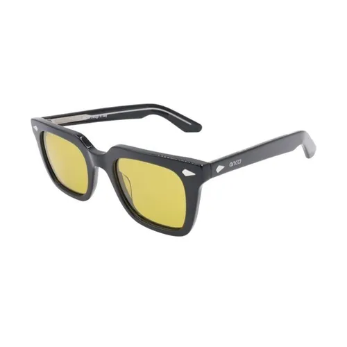 Kính mắt - Kính Mát Unisex Ancci Sunglasses AT8777 C1-1 Màu Đen Vàng - Vua Hàng Hiệu