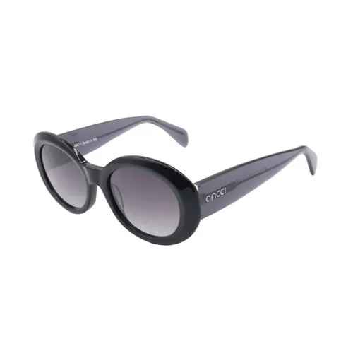 Kính mắt - Kính Mát Unisex Ancci Sunglasses AT8917 C1 Màu Đen - Vua Hàng Hiệu