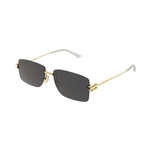 Bottega Veneta - Kính Mát Unisex Bottega Veneta Sunglass BV1126S 002 Màu Vàng Xám - Vua Hàng Hiệu