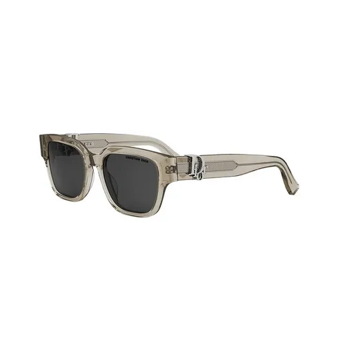 Kính mắt - Kính Mát Unisex Dior Oblique S1I 78A0 SS25 Sunglasses Màu Be Xám - Vua Hàng Hiệu