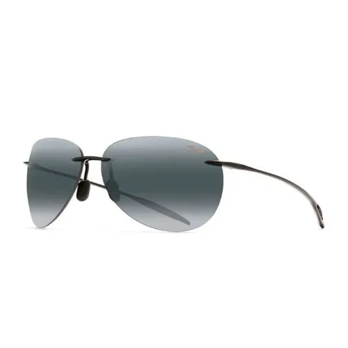 Maui Jim - Kính Mát Unisex Maui Jim Sunglasses 421 02 Màu Xám/Đen - Vua Hàng Hiệu
