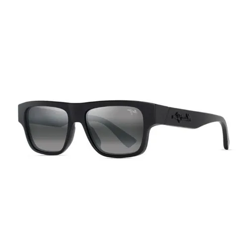 Maui Jim - Kính Mát Unisex Maui Jim Sunglasses 638 02 Màu Xám/Đen - Vua Hàng Hiệu
