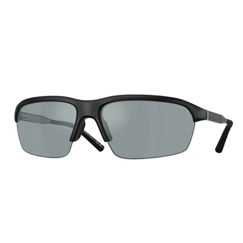 Oliver Peoples - Kính Mát Unisex Oliver Peoples Federer R-6 OV5572S 70016G Semi-Matte Black Polarized Màu Đen Xám - Vua Hàng Hiệu