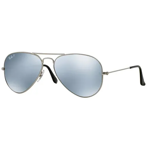 Kính Mát Unisex Rayban Aviator Mirror Sunglasses RB3025 019/W3 58 Màu Xám Bạc - Kính mắt - Vua Hàng Hiệu