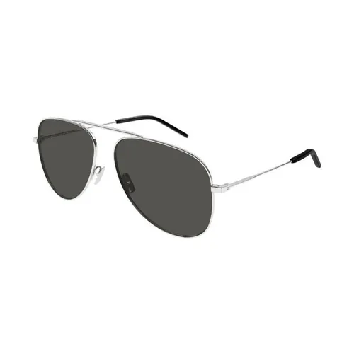 Kính Mát Unisex Yves Saint Laurent YSL Sunglasses SL800 002 Màu Xám Bạc - Kính mắt - Vua Hàng Hiệu