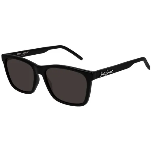 Kính Mát Yves Saint Laurent YSL Sunglasses SL318 001 Màu Xám/Đen - Kính mắt - Vua Hàng Hiệu