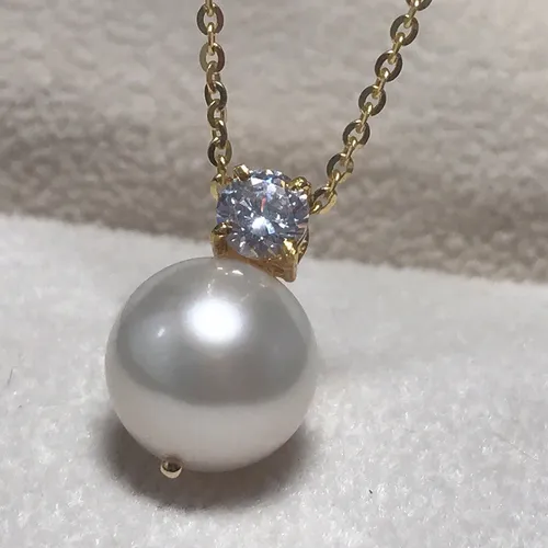 Trang sức Trắng - Mặt Dây Chuyền Nữ Minh Hà Pearl Jewelry Ngọc trai Chế Tác Vàng 18k - Vua Hàng Hiệu