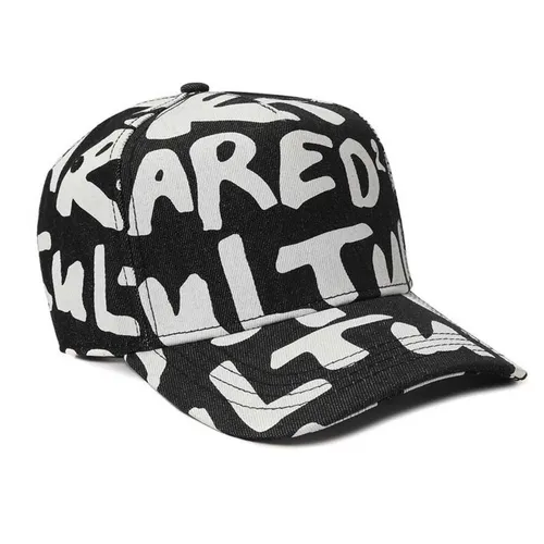 DSquared2 - Mũ Dsquared2 Cotton Baseball Cap Màu Đen Trắng - Vua Hàng Hiệu