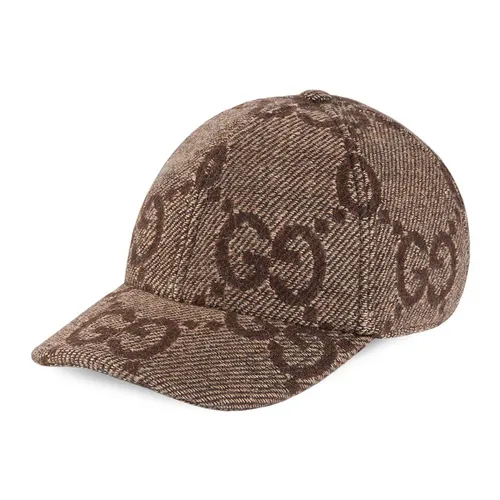 Mũ nón - Mũ Gucci GG Jumbo Wool Cap Brown Màu Nâu Họa Tiết Size S - Vua Hàng Hiệu