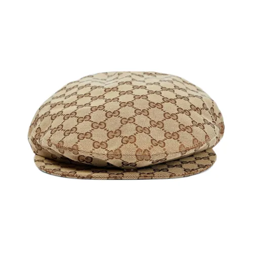 Mũ Nam Gucci GG Canvas Flat Cap Màu Nâu Be Size S - Mũ nón - Vua Hàng Hiệu