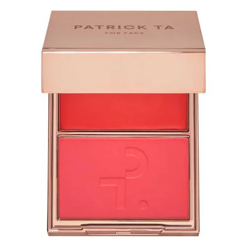Phấn Má Hồng Patrick Ta Major Headlines Double Take Crème & Powder Blush Duo Tone She's Vibrant Màu Hồng San Hô