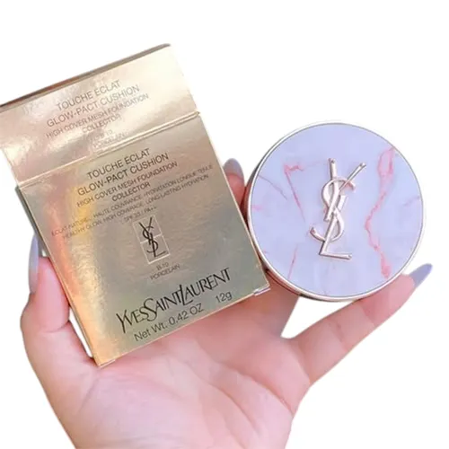 Trang điểm YSL Phấn nước - Phấn Nước YSL Limited Touche Écla Glow-Pact Cushion High Cover Mesh Foundation Collection Tone B10 - Trắng Sáng - Vua Hàng Hiệu