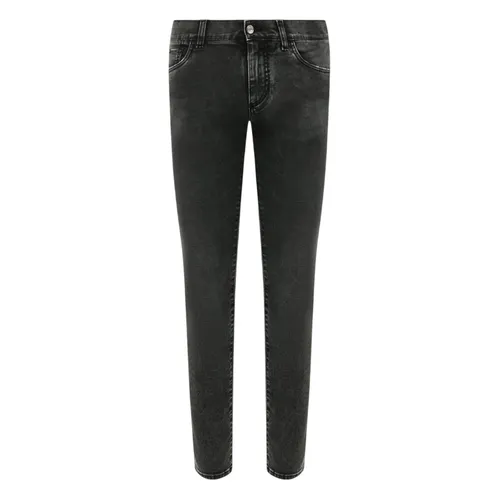 Thời trang - Quần Jean Nam Dolce & Gabbana D&G Black Cotton Stretch Slim Fit Men Denim GY07CD G8C07 S9001 Màu Đen Size 44 - Vua Hàng Hiệu