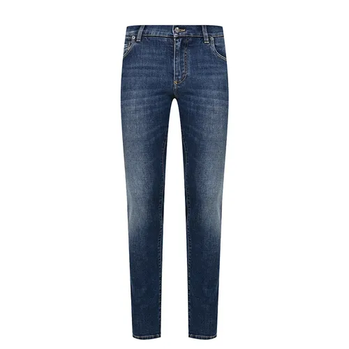 Thời trang - Quần Jean Nam Dolce & Gabbana D&G Slim Fit Tag Bạc GY07CD G8GW9 Màu Xanh Đậm Size 44 - Vua Hàng Hiệu