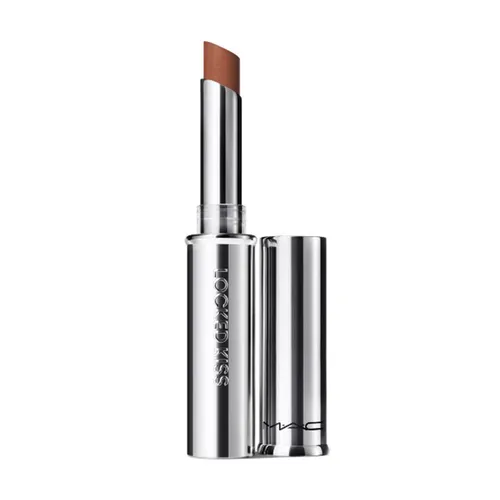 Son Môi - Son MAC Locked Kiss 24HR Lipstick 65 Posh Màu Nâu Cam Đất - Vua Hàng Hiệu