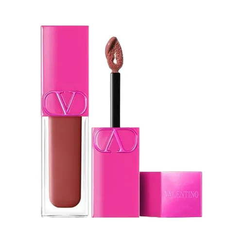 Valentino - Son Valentino Puffer Gloss 140R Chili Chérie Màu Nâu Đất - Vua Hàng Hiệu