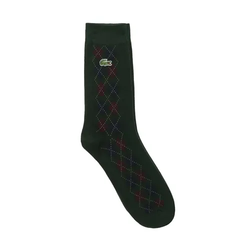 Thời trang Tất - Tất Lacoste Argyle Màu Xanh Green - Vua Hàng Hiệu