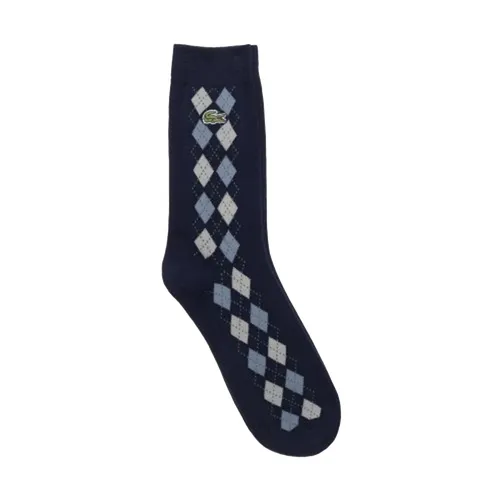 Thời trang Tất - Tất Lacoste Argyle Màu Xanh Navy - Vua Hàng Hiệu