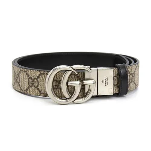 Thắt lưng - Thắt Lưng Gucci GG Marmont Thin 'Beige' 643847 92TIN 9769 Màu Đen/Be Size 70 - Vua Hàng Hiệu