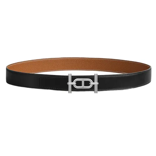 Thắt lưng - Thắt Lưng Nam Hermès Ancre Belt Buckle & Reversible Leather Strap 32mm Màu Đen Nâu Size 85 - Vua Hàng Hiệu