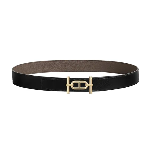 Thắt lưng - Thắt Lưng Nam Hermès Ancre Buckle & Reversible Leather Strap 32mm Belt Đen Nâu Cafe Size 95 - Vua Hàng Hiệu
