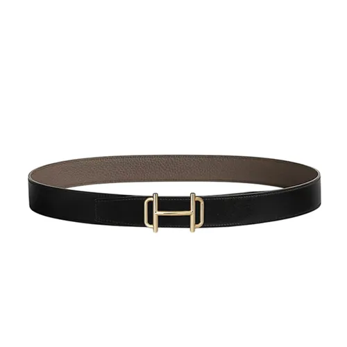 Thắt lưng - Thắt Lưng Nam Hermès Royal Belt Buckle & Reversible Leather Strap 32mm Noir / Étain Màu Nâu Đen Size 95 - Vua Hàng Hiệu