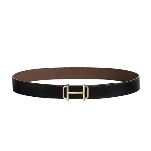 Thắt lưng - Thắt Lưng Nam Hermès Royal Belt Buckle & Reversible Leather Strap 32mm Permabrass Màu Nâu Đen Size 85 - Vua Hàng Hiệu