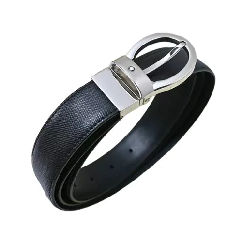 Thắt lưng Montblanc Nam - Thắt Lưng Nam Montblanc Belts Black MB112392 Màu Đen - Vua Hàng Hiệu