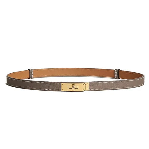 Thắt lưng - Thắt Lưng Nữ Hermès Kelly 18 Belt Étoupe H069853CC18 Màu Xám Nâu - Vua Hàng Hiệu